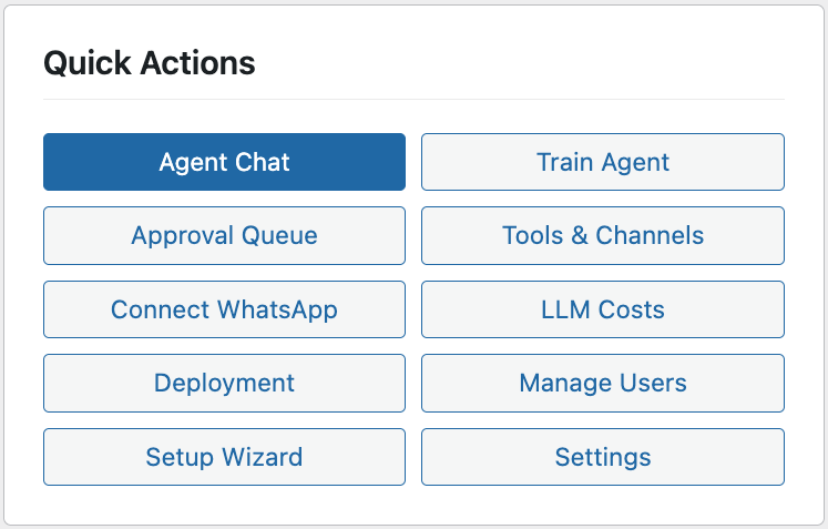 Image of quick actions