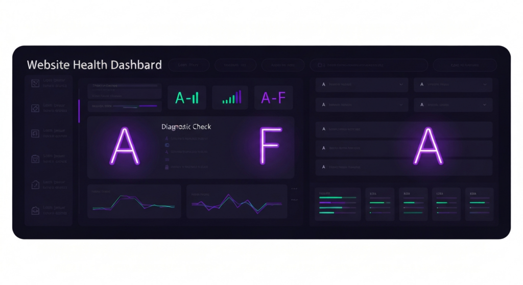Free WordPress site audit scoring dashboard